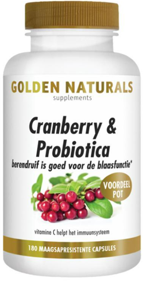 GOLDEN NATURALS CRANBERRY  PROBIOTICA 180CAPS